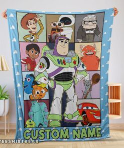 Hot Disney Pixar Toy Story Buzz Lightyear With Friends Blanket Fleece Customized Blanket