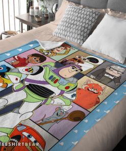 Hot Disney Pixar Toy Story Buzz Lightyear With Friends Blanket Fleece Customized Blanket - Image 4
