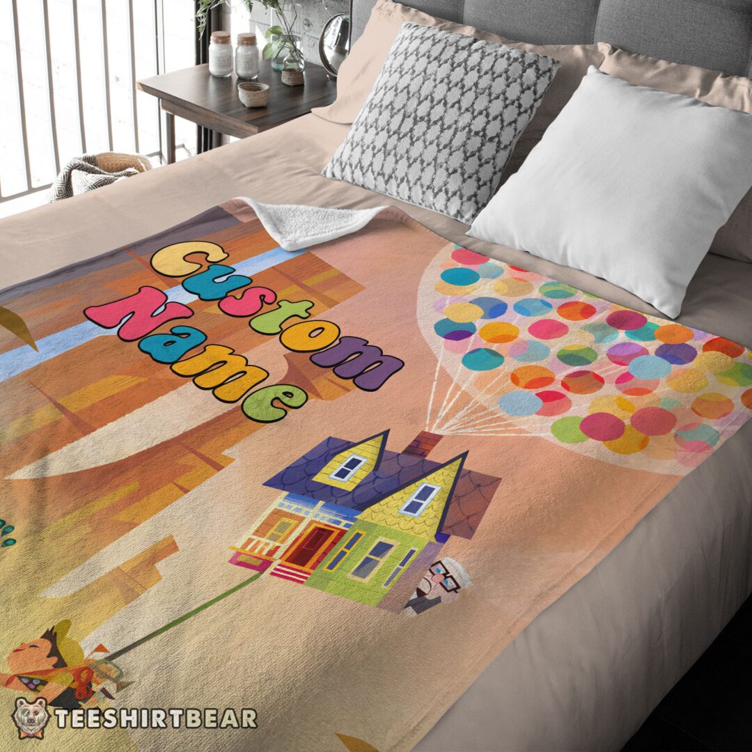 hot-disney-pixar-up-with-our-balloons-and-sky-with-house-movie-blanket-customize-blanket-mk-03-1 Hot Disney Pixar Up With Our Balloons And Sky With House Movie Blanket Customize Blanket - Image 4
