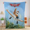 Hot Disney Planes Movie Dusty Crophopper Blanket Fleece Customized Blanket