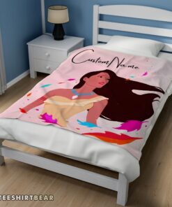 Hot Disney Pocahontas Blanket Fleece Customized Blanket - Image 3