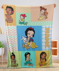 Hot Disney Princess Baby Princess Blanket Fleece Customized Blanket
