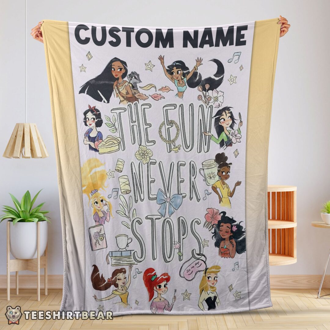 hot-disney-princess-the-fun-never-stops-blanket-fleece-customized-blanket-mk-01-1 Hot Disney Princess The Fun Never Stops Blanket Fleece Customized Blanket