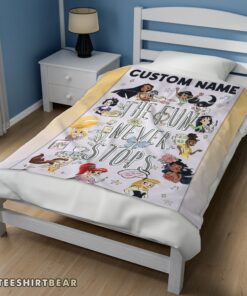 Hot Disney Princess The Fun Never Stops Blanket Fleece Customized Blanket - Image 3