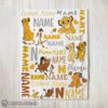 Hot Disney Simba Timon Pumbaa The Lion King Blanket Fleece Customized Blanket