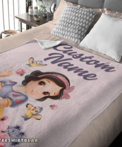 Hot Disney Snow White Princess Blanket Fleece Customized Blanket - Image 4