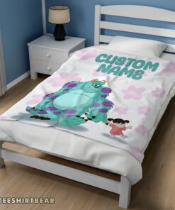 Hot Disney Sulley & Boo Monsters Inc Blanket Fleece Customized Blanket - Image 3