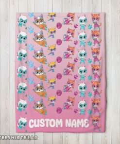 Hot Disney SuperKitties Squad Purrfect Heroes Blanket Fleece Customized Blanket