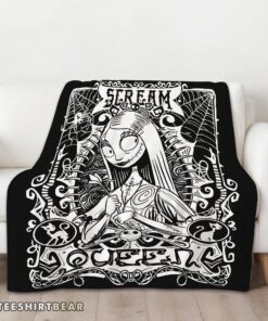 Hot Disney The Nightmare Before Christmas Sally Scream Queen Blanket Fleece Customized Blanket - Image 3