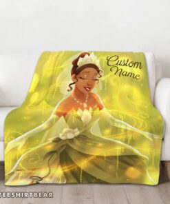 Hot Disney Tiana Princess The Princess And The Frog Blanket Fleece Customized Blanket - Image 3