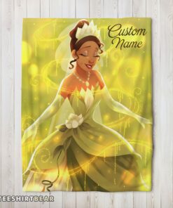 Hot Disney Tiana Princess The Princess And The Frog Blanket Fleece Customized Blanket