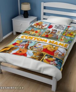 Hot Disney Winnie The Pooh With Friends Blanket Fleece Customized Blanket - Image 3