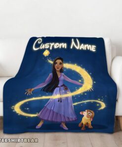 Hot Disney Wish Asha Princess Star Valentino Blanket Fleece Customized Blanket - Image 2