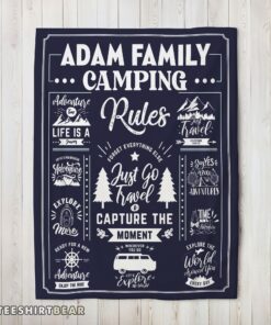 Hot Family Camping Rulers Capture The Moment Blanket Fleece Customized Blanket