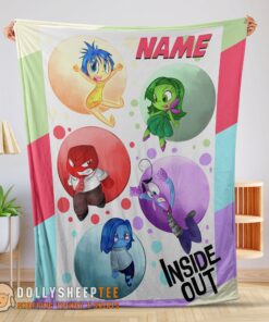Hot Good Disney Cartoon Inside Out Blanket Fleece Customized Blanket