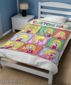 Hot Lizzie McGuire Cartoon Character Blanket Fleece Customized Blanket - Image 3