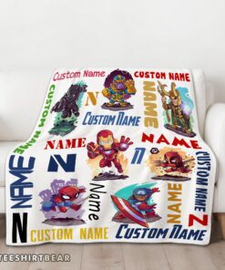Hot Marvel Chibi Heroes And Villains Blanket Fleece Customized Blanket - Image 3