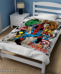 Hot Marvel Comics Superhero Blanket Fleece Customized Blanket - Image 3