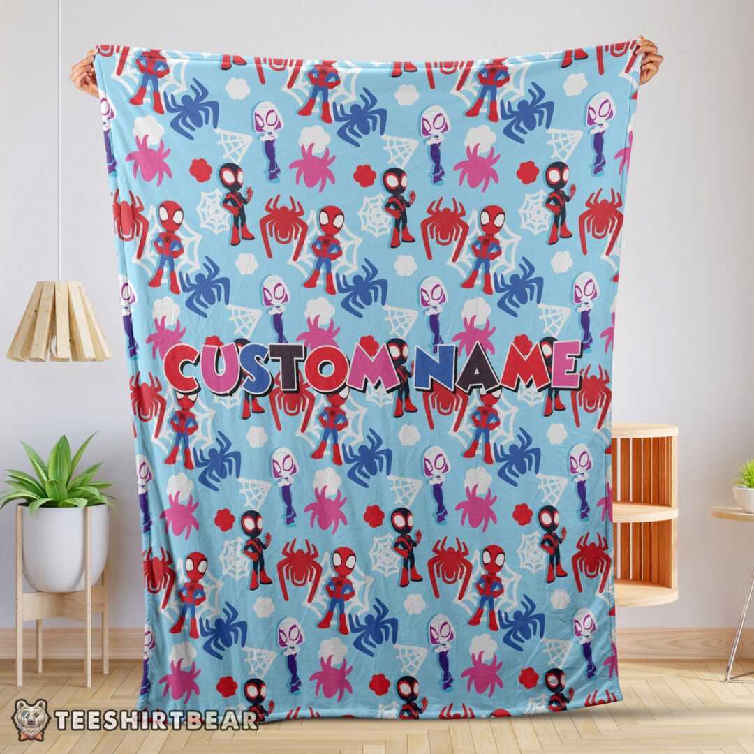 hot-marvel-superhero-spidey-and-his-amazing-friends-birthday-cute-blanket-fleece-customized-blanket-mk-01-1 Hot Marvel Superhero Spidey And His Amazing Friends Birthday Cute Blanket Fleece Customized Blanket