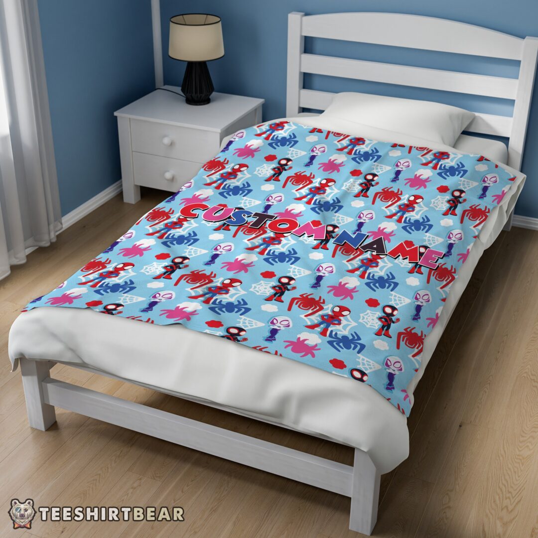 hot-marvel-superhero-spidey-and-his-amazing-friends-birthday-cute-blanket-fleece-customized-blanket Hot Marvel Superhero Spidey And His Amazing Friends Birthday Cute Blanket Fleece Customized Blanket - Image 3