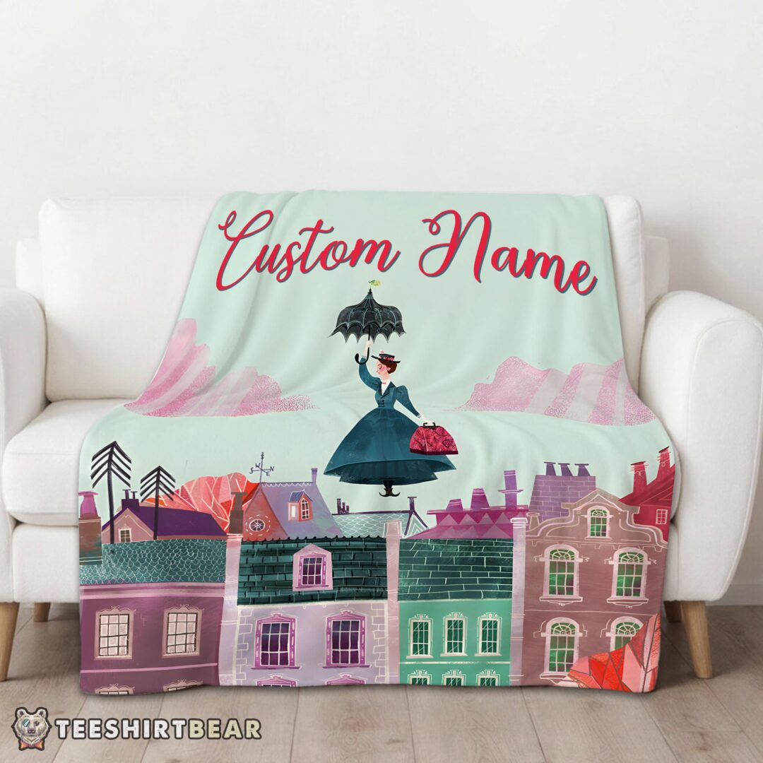 hot-mary-poppins-film-classic-movie-blanket-fleece-customized-blanket-mk-01 Hot Mary Poppins Film Classic Movie Blanket Fleece Customized Blanket - Image 3