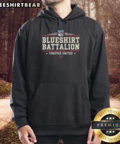 Hot New York Rangers Blueshirt Battalion Forever United Hoodie featuring team colors and logo, perfect for fans.