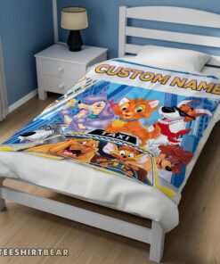 Hot Oliver & Company With Friends Drive Taxi Blanket Fleece Customized Blanket - Image 3