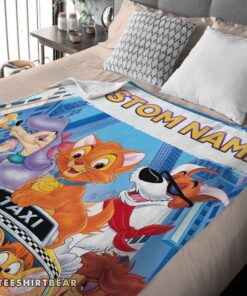 Hot Oliver & Company With Friends Drive Taxi Blanket Fleece Customized Blanket - Image 4