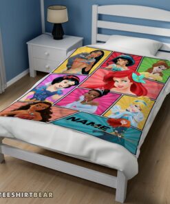 Hot Personalized Disney Princess Blanket Fleece Customized Blanket - Image 3