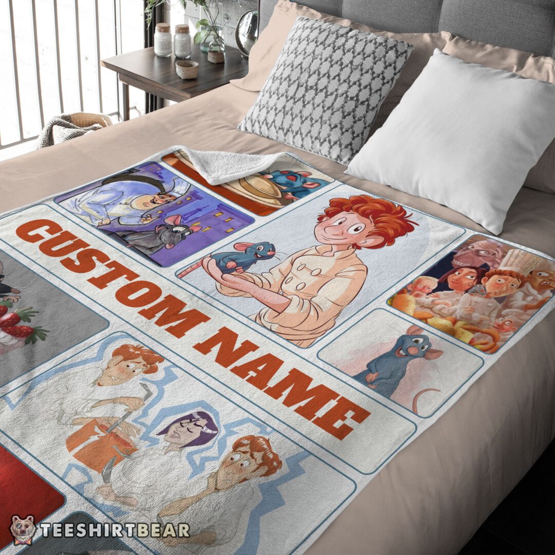 hot-pixar-ratatouille-linguini-and-remy-with-friends-blanket-fleece-customized-blanket-mk-01-3 Hot Pixar Ratatouille Linguini And Remy With Friends Blanket Fleece Customized Blanket - Image 4