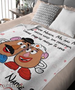 Hot Pixar Toy Story Mr. Potato And Ms. Potato Blanket Fleece Customized Blanket - Image 4