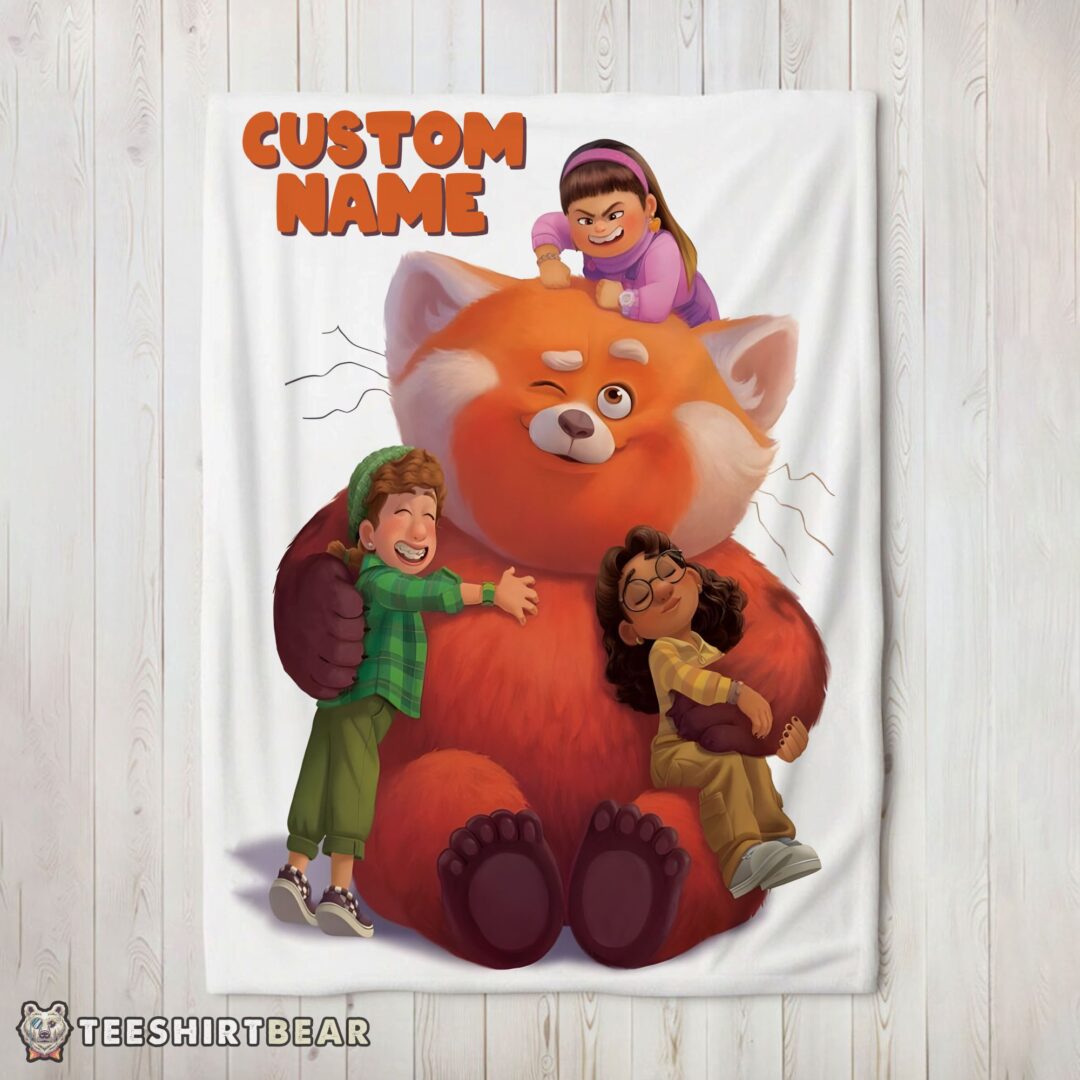 hot-pixar-turning-red-with-friends-blanket-fleece-customized-blanket-mk-02 Hot Pixar Turning Red With Friends Blanket Fleece Customized Blanket