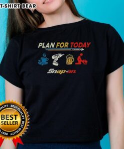 Hot Plan For Today: Coffee, Work, Beer, and Relax Stylish Ladies Tee for a perfect casual day out.