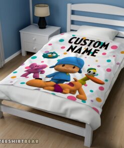 Hot Pocoyo And Friends Blanket Fleece Customized Blanket - Image 3