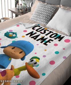 Hot Pocoyo And Friends Blanket Fleece Customized Blanket - Image 4