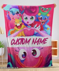 Hot Poppy Playtime Mommy Long Legs And Friends Blanket Fleece Customized Blanket