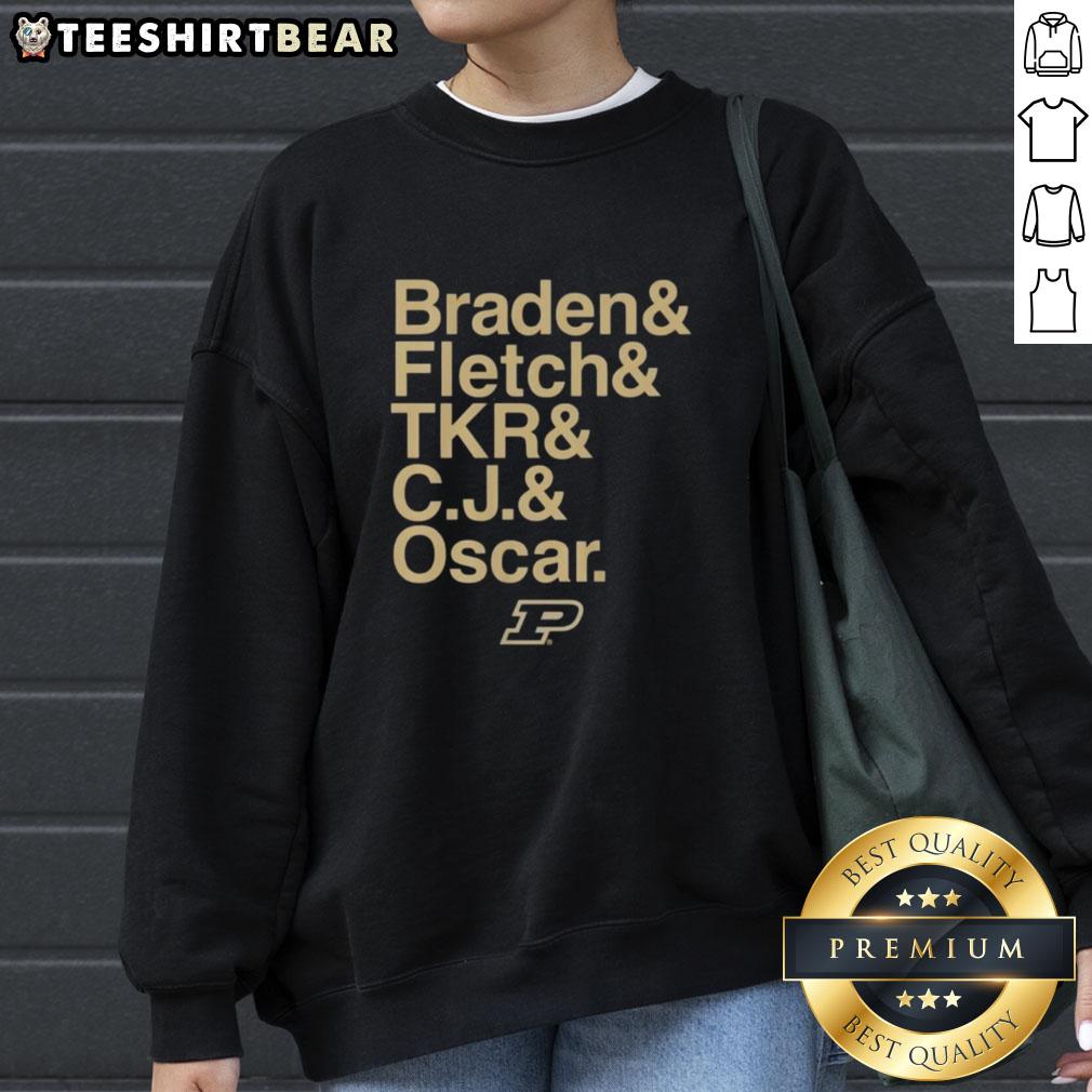 hot-purdue-boilermakers-ampersand-stars-2025-26-braden-fletch-tkr-c-j-and-oscar-sweatshirt Alt Text: Stylish Hot Purdue Boilermakers sweatshirt featuring Ampersand Stars design, perfect for fans in 2025-26.