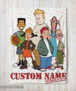 Hot Recess Cartoon School's Out Blanket Fleece Customized Blanket