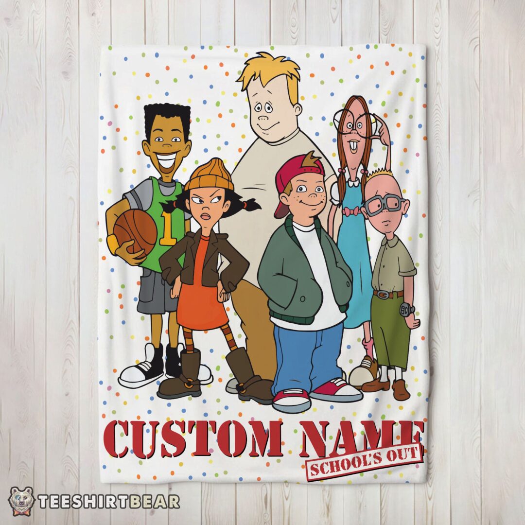 hot-recess-cartoon-schools-out-blanket-fleece-customized-blanket-mk-02 Hot Recess Cartoon School's Out Blanket Fleece Customized Blanket