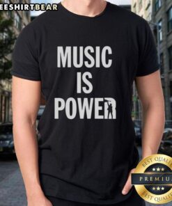 Hot Richard Ashcroft Music Is Power T-Shirt featuring bold graphic print, perfect for music fans and casual wear.