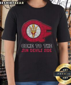 Hot Star Wars tee for Arizona State Sun Devils ladies, featuring vibrant graphics and a stylish fit for fans.