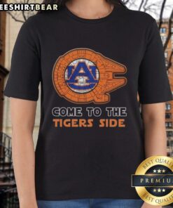 Hot Star Wars Auburn Tigers Ladies Tee featuring vibrant graphics, perfect for fans of the classic sci-fi franchise.