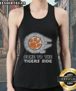 Hot Star Wars Come to the Clemson Tigers Side Tank Top featuring vibrant graphics and a stylish design for fans.