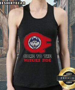 Hot Star Wars Come to the Connecticut Huskies Side Tank Top featuring a vibrant design for fans and sports enthusiasts.