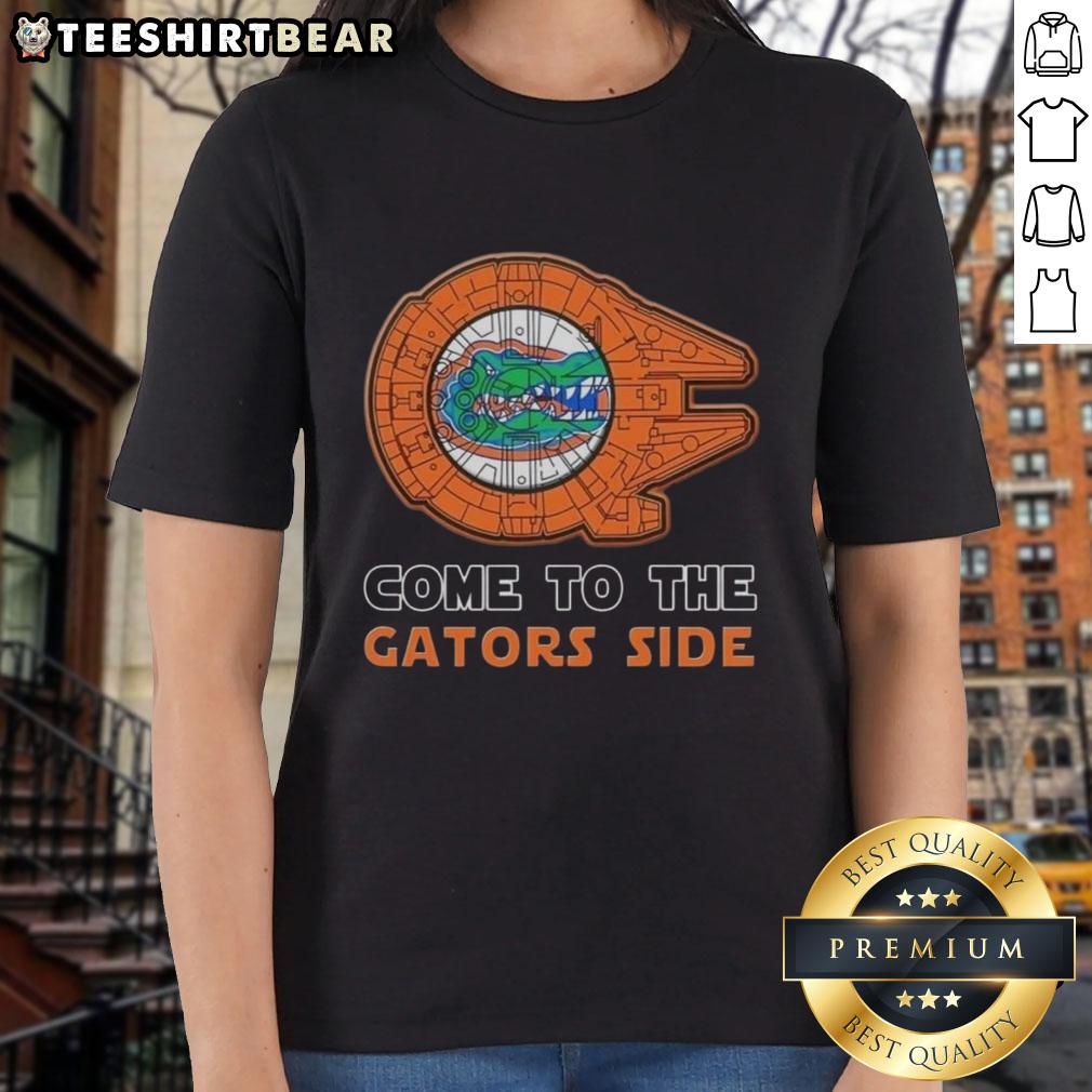 hot-star-wars-come-to-the-florida-gators-side-ladies-tee Hot Star Wars Come to the Florida Gators Side Ladies Tee featuring a stylish design perfect for fans and casual wear.