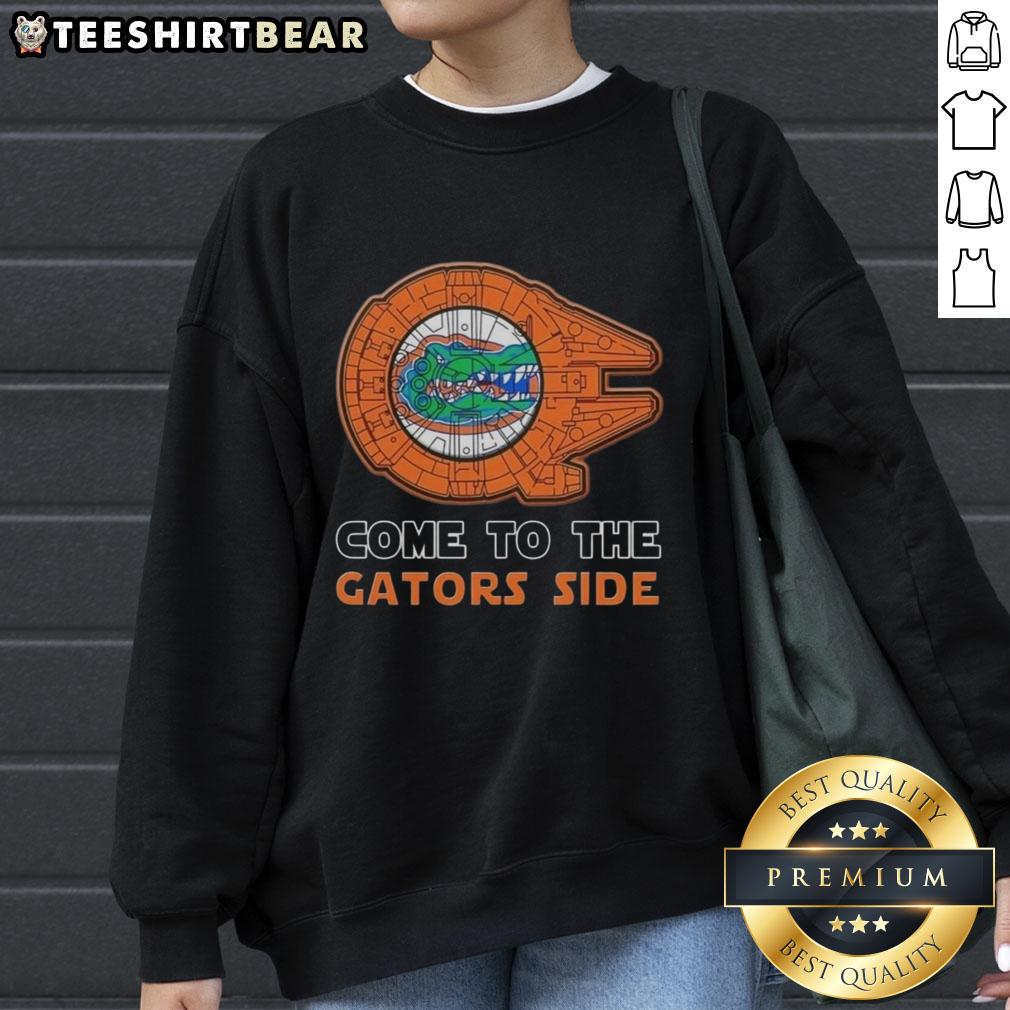 hot-star-wars-come-to-the-florida-gators-side-sweatshirt Florida Gators side sweatshirt featuring a Hot Star Wars design, perfect for fans and stylish comfort in cooler weather.