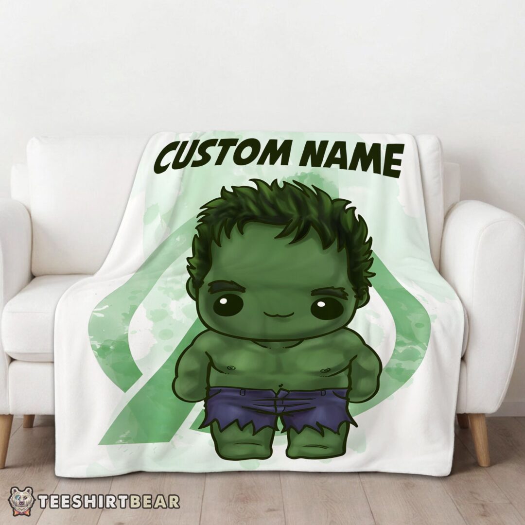 hot-superhero-marvel-avenger-chibi-hulk-blanket-fleece-customized-blanket-mk-01 Hot Superhero Marvel Avenger Chibi Hulk Blanket Fleece Customized Blanket - Image 3