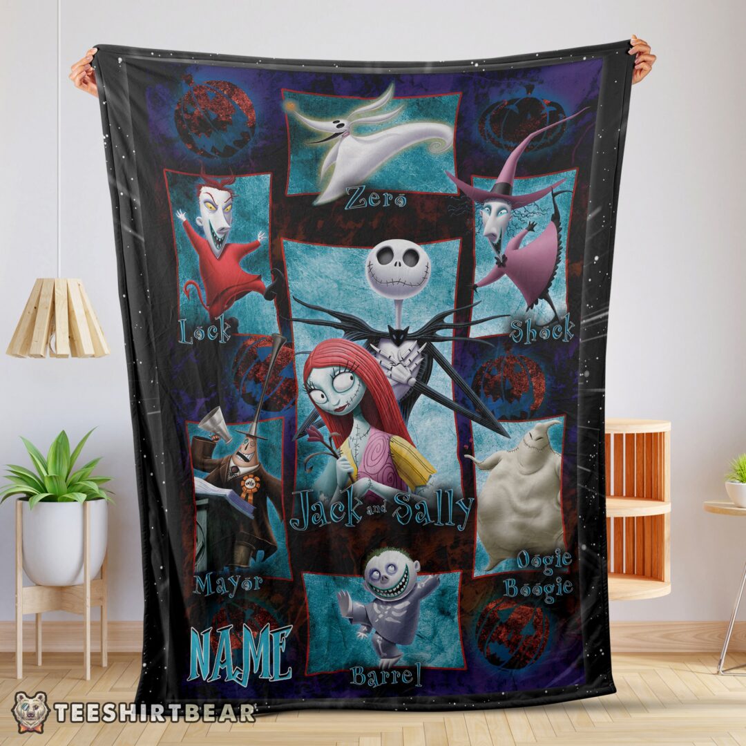 hot-the-nightmare-before-christmas-jack-skellington-family-halloween-customized-blanket-mk-01-1 Hot The Nightmare Before Christmas Jack Skellington Family Halloween Customized Blanket