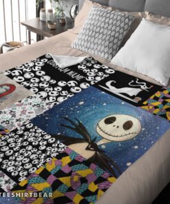 Hot The Nightmare Before Christmas Jack Skellington Sally Zero Halloween Customized Blanket - Image 4