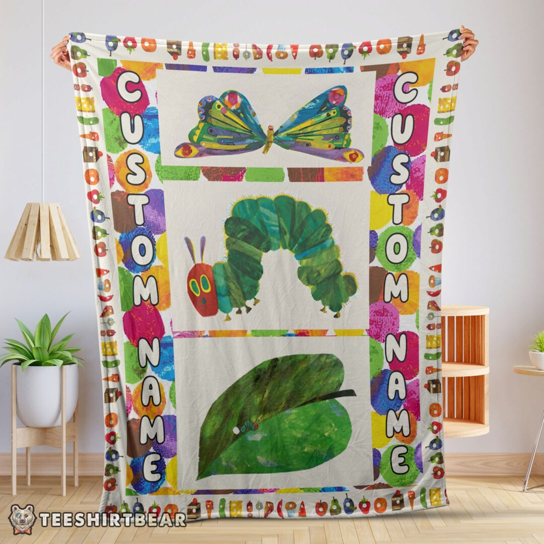 hot-the-very-hungry-caterpillar-blanket-fleece-customized-blanket-mk-01 Hot The Very Hungry Caterpillar Blanket Fleece Customized Blanket